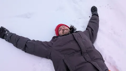 Jeff in the snow