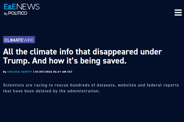 E&E News article screen capture thumbnail