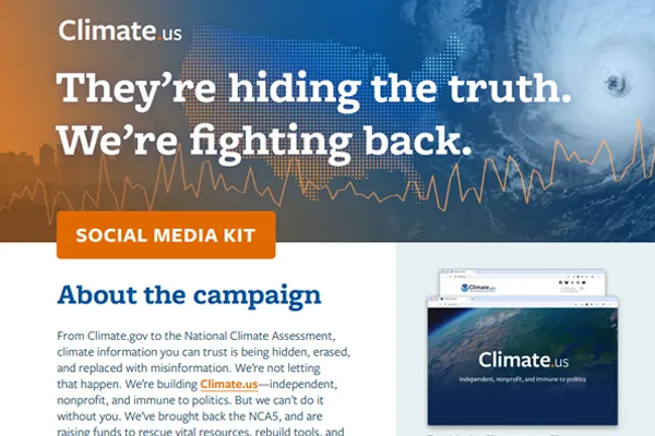 small screen capture of the Social Media Kit PDF