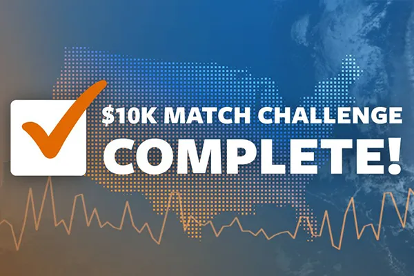 small thumbnail image that says $10K match challenge complete!