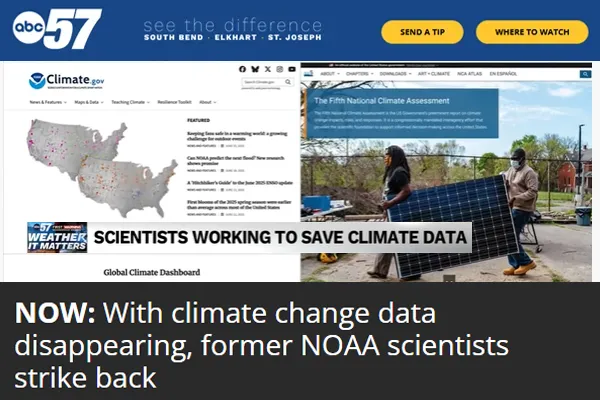 Screen capture of the ABC 57 website