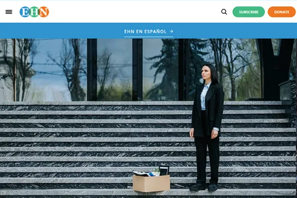 Environmental Health News article screen capture thumbnail